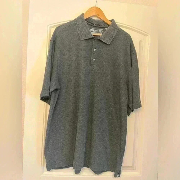 CUTTER & BUCK Dry Tec gray men’s polo shirt size XXL Tall 2XL - Picture 2 of 6